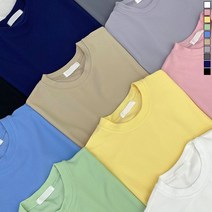 티데일리 남녀공용 리버플 오버핏 링클프리 무지 반팔 티셔츠