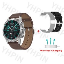 스마트워치 남녀공용 NFC 럭셔리 기계식 스타일 스포츠 GPS 트래커 피트니스 팔찌 손목워치 DT70 +, 14.SL Brown Milan