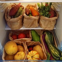 냉장고 정리 종이봉투 크라프트 코팅 각대봉투 10p, 특대형(28x28x15)휴가기간세일10%