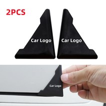 테슬라 호환 자동차 도어 코너 충돌 방지 실리콘 커버 2 개입 스크래치 방지 혼다 BMW Poesche 마쓰다 아우디 VW 테슬라 기아용, 2PCS Black, For Kia