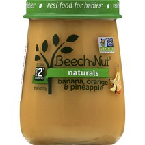 비치넛 과일 퓨레 113g, 1개, 바나나 + 오렌지 + 파인애플