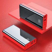 초대용량 1000000mAH 보조배터리 블랙, D.레드 10만