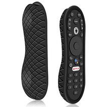 TiVo 스트림 4K 리모컨용 실리콘 케이스 TiVo 스트림 리모컨 슬리브 프로텍터 스킨 (블랙), Black