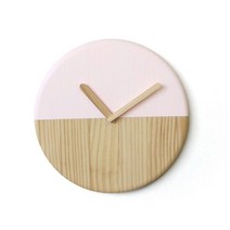 기타 바보사랑[우드 스튜디오 알프]호리즌벽시계 HORIZON CLOCK, 핑크