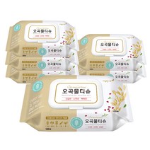 깨끗한나라 오곡물티슈 캡100매 X6개