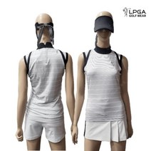 LPGA 골프웨어 여성 골프 여름 반목 민소매 나시 티셔츠 L202TS586P
