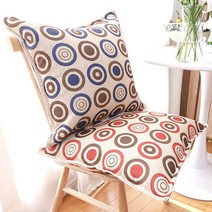 동글이 방석 쿠션 커버 레드 쟈가드 극세사 자수 의자 누비 프릴 _ 22092786EA