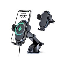 Wireless Car Charger UGDLUCK 15W Fast Charging Phone Mount Car Charger Dashboard Windshield Air Ven