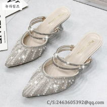 보따리 반슬리퍼녀 여름 패션 슬리퍼 소녀 슬립온 Lady sandals SC 뉴타임즈 T612A568
