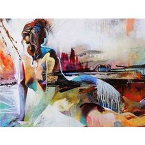 보석십자수 창업 도구 CHENISTORY-쥬얼리 다이아몬드 페인팅 프레임 추상 Secy 여자 DIY 공예 모자이크, DZDP31298_40x50cm 풀 라운드