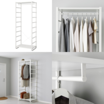 이케아 ELVARLI/엘발리 사이드유닛 콤비네이션 ELVARLI 엘발리 옷장콤비네이션 화이트 84x55x216 cm