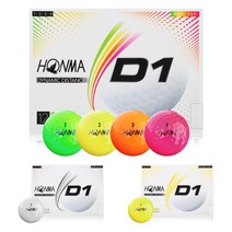 HONMA 혼마 D1 2피스 골프공, 화이트
