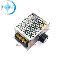 속도조절기 모터속도조절기 전문 전압 조정기 4000W 220V 고전력 SCR 속도 컨트롤러 전자 거버너 온도 조절, 한개옵션0