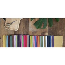 프랑스자수원단/17수 자연염색 워싱 무명 린넨 프랑스자수 원단(46color), 24.딥와인(509)