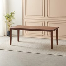 라로퍼니처 보스턴 1900 참죽나무 원목 6인 식탁 세트, 식탁_단품