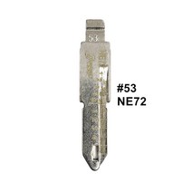 리니어스케일 5pcs 2 IN 1 Lishi NE72 #53 새겨진 라인 키 블레이드 스케일 깎기 치아 절단 블랭크 푸조 시, 한개옵션0