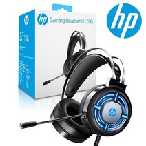 라온하우스 프리미엄 HP 게이밍 PC 컴퓨터 헤드셋 / 유선 마이크 H120G LED, 806079