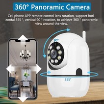 애견모니터 베이비모니터 무선cctv 2MP 와이파이 1080P IP 카메라 홈 보안 스마트 자동 추적 IR 야간 투시, 04 영국 플러그