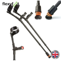 Flexyfoot 플렉시풋 엘보 엘보우 클러치 롤스로이스 영국 정품 목발 워커기, 컴포트형, 개방형 세트(양쪽2개)