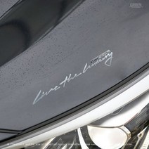 기아 카니발 손글씨 무광 크롬 메탈스티커 60331