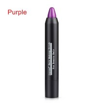 헤어초크 새치커버 블랙 브라운 일회용 빠른 헤어 염료 펜 인스턴트 그레이 루트 커버리지 컬러 크림 스틱 임시 비 독성 화이트 분필, [05] purple