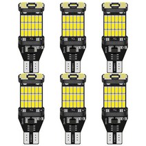 T15 W16W 921 912 T16 902 LED 전구 고출력 45 개 4014SMD 아주 밝은 1200LM 자동차 후진 라이트 화이트 레드 2, Amber Yellow