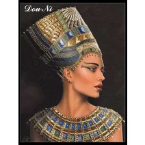 고대 이집트 그림 다이아몬드 자수 모자이크 여왕 Cleopatra 벽 그림 라인 석 크리스탈 퍼즐 쥬얼리 크로스, [08] 25X20cm Square, 09 hgaj8