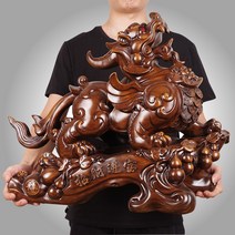 해치상 개업 선물 행운 재물 기념 동상 해태 액막이, 대형 토파즈 행운