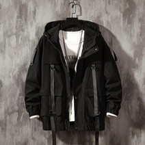 남성바람막이 윈드브레이커 반집업 여성 바람막이 Dropshipping streetwear spring man 사파리 스타일 자켓 용 하라주쿠 블랙 자켓 용 포켓 오버 303
