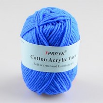 뜨개실 뜨개질실 Tprpyn 1pc 25g 50m 아기 우유 면사 아크릴 원사 손 뜨개질 니트 크로 셰 뜨개질 원사 diy 라인 스레드 니트 담요, 39 qian bao lan