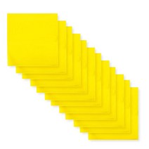 Umo Lorenzo: 남성 및 여성용 솔리드 반다나 12개 - 100% 면 세탁 가능/재사용 가능 회색., Yellow