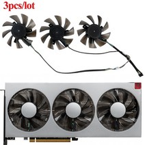 컴퓨터PC 75MM FD8015H12S RadeonVII AMD XFX/Sapphire/PowerColor/MSI/Gigabyte Radeon VII 그래픽 카드 냉각 팬용 쿨러, [04] Fan-3PCS