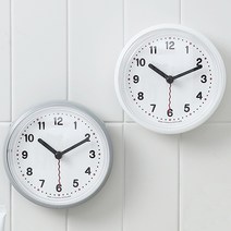국산 모던 욕실시계 화장실시계 욕실방수시계 무소음 흡착식, 2. 모던 그레이
