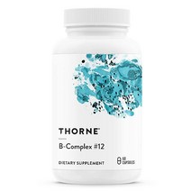 Thorne B Complex #12 활성 B12 및 엽산이 함유된 비타민 복합체 60캡슐 미국직송 334487