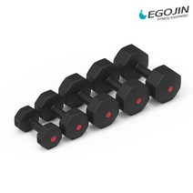 이고진 블랙팔각 덤벨 아령 5kg 2개 아령세트 웨이트 운동