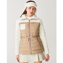 21FW [REFINED CLASSIC]카멜 보아 우븐 하이브리드 숄에리 점퍼 HWJU1D712CM