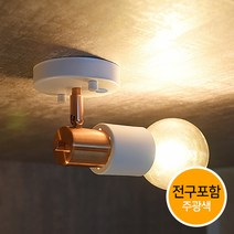 조명프라자 엔초 센서등, 화이트+전구포함(LED볼구-흰빛)