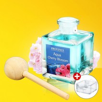 프로방스 블랜딩 차량용 방향제 40ml 송풍구거치대 세트, 아쿠아체리블라썸40ml+거치대