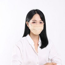아이리스 컬러 일회용 패션 귀안아픈 미인마스크 PN-BFC 50매, 대형, 베이지 50매