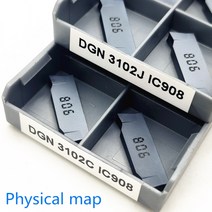 그루빙 카바이드 인서트 절삭 공구 DGN3102J IC908 DGN3102C CNC 터닝 절단 및 홈 가공, DGN 3102C IC908_10PCS