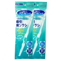 마우스퓨어 온오프 조절 썩션 칫솔 구강건강 흡입형, 2개, 1개입