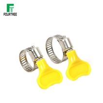 서스밴드 조인트 밴드 파이프 사각 플라스틱 핸들 후프 파이프 클립이있는 2pcs 스테인레스 스틸 호스 클램프 호스 클램프 homebrew fit 6mm 38mm o.d 튜브, 2138mm