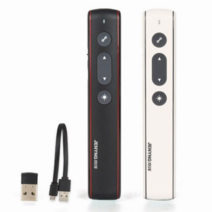 couyor 강의용 무선 ppt 포인터 리모컨 플립펜 usb 무선 원격 제어 RF 2.4GHZ PPT 적외선 리모컨 프로젝터 멀티미디어 스피치 무선 페이지 넘기기 프로젝터리모컨, 화이트