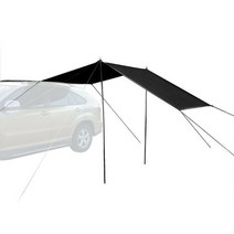 auto canopy tent Roof top for suv car 야외 캠핑 여행 해변 태양 그늘 방수 uv 휴대용 캠핑 텐트, 검은 색, 협력사, 4.4x2m