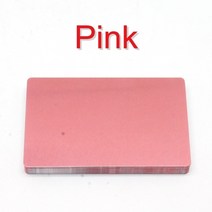 목재톱50 개/몫 섬유 레이저 마킹 기계 금속 다채로운 명함 알루미늄 합금 빈 카드 명판 co2, 07 Pink