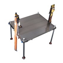 가벼운 휴대 민물낚시 알루미늄발판 튼튼한 낚시좌대, 700 × 800 레그 길이 0.91m
