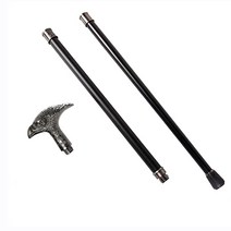 지팡이 검 독수리 머리 장식 아웃도어 휴대용 선물, 은 독수리 머리  93cm-540g