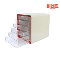 색종이 학습지 서류 지류 분류함 보관함 정리함 6그린 서류보관함 영수증보관함 A4지류함, 6단 - 레드