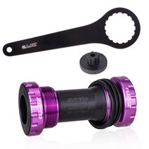 ZTTO-BB91 자전거 외부 베어링 하단 브래킷 BSA68 68 73 스레드 부품 프로휠 24mm 크랭크 세트 방수 CNC MTB, BB91 purple-tool