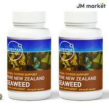 라이프스팬 켈프(kelp) 다시마 해조류 캡슐 600mg 60캡슐 요오드 철분 엽산, 2통
